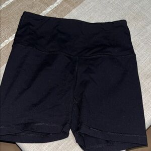 Women's Black High-Waisted Shorts